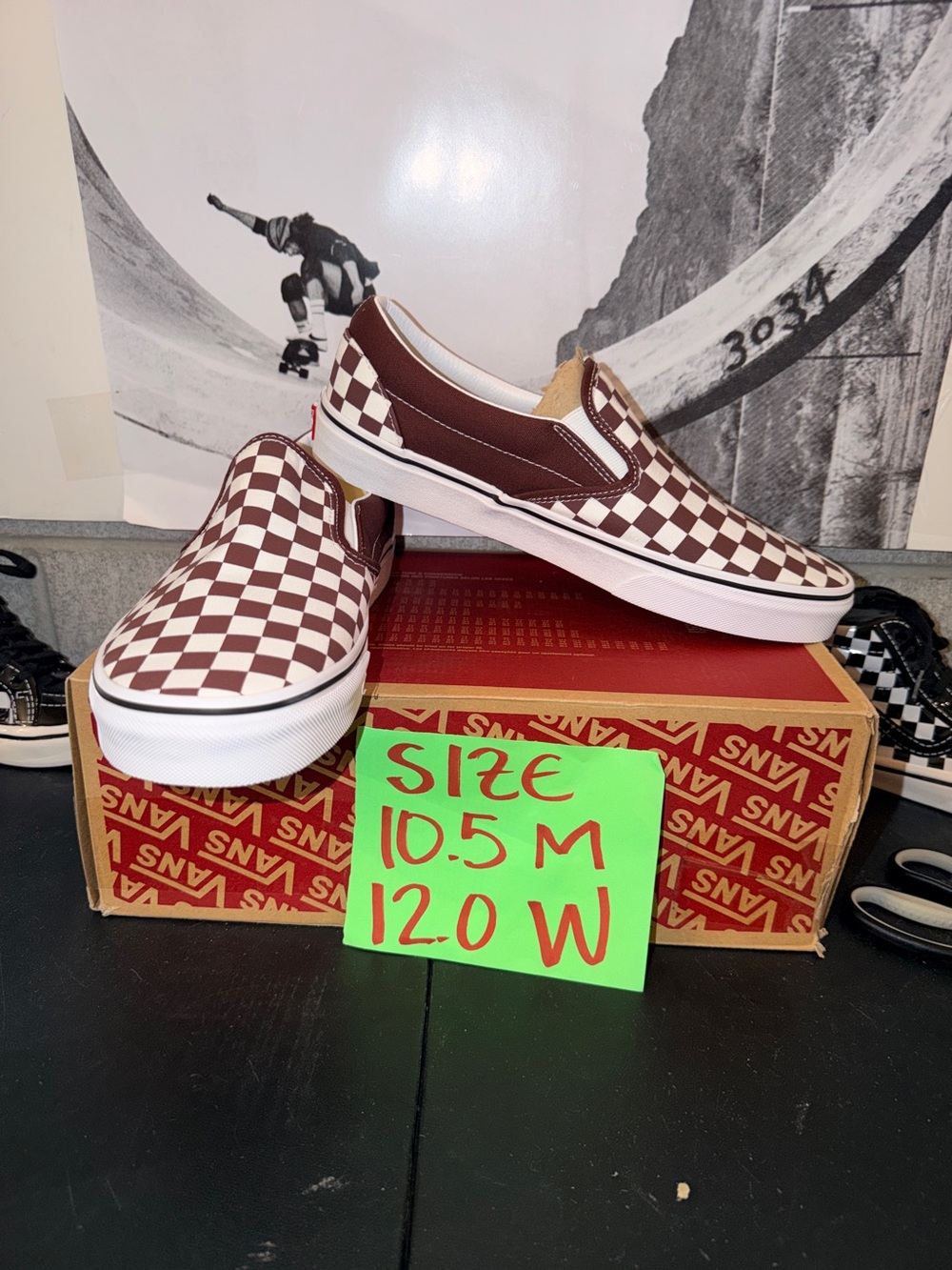 Vans Classic Slip On Checkers sz 10.5 men’s 12.0 Women’s